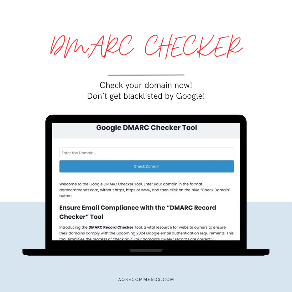 DMARC Checker Mockup
